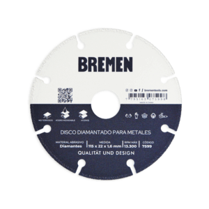 Disco Diamantado para Metales 4 ½" Bremen