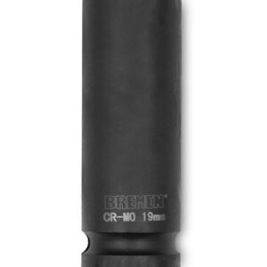 Bocallave para Impacto Hexagonal (Encastre 1/2") Larga 19 mm Bremen