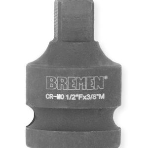 Adaptador de Impacto Hembra 1/2" x Macho 3/8" Bremen
