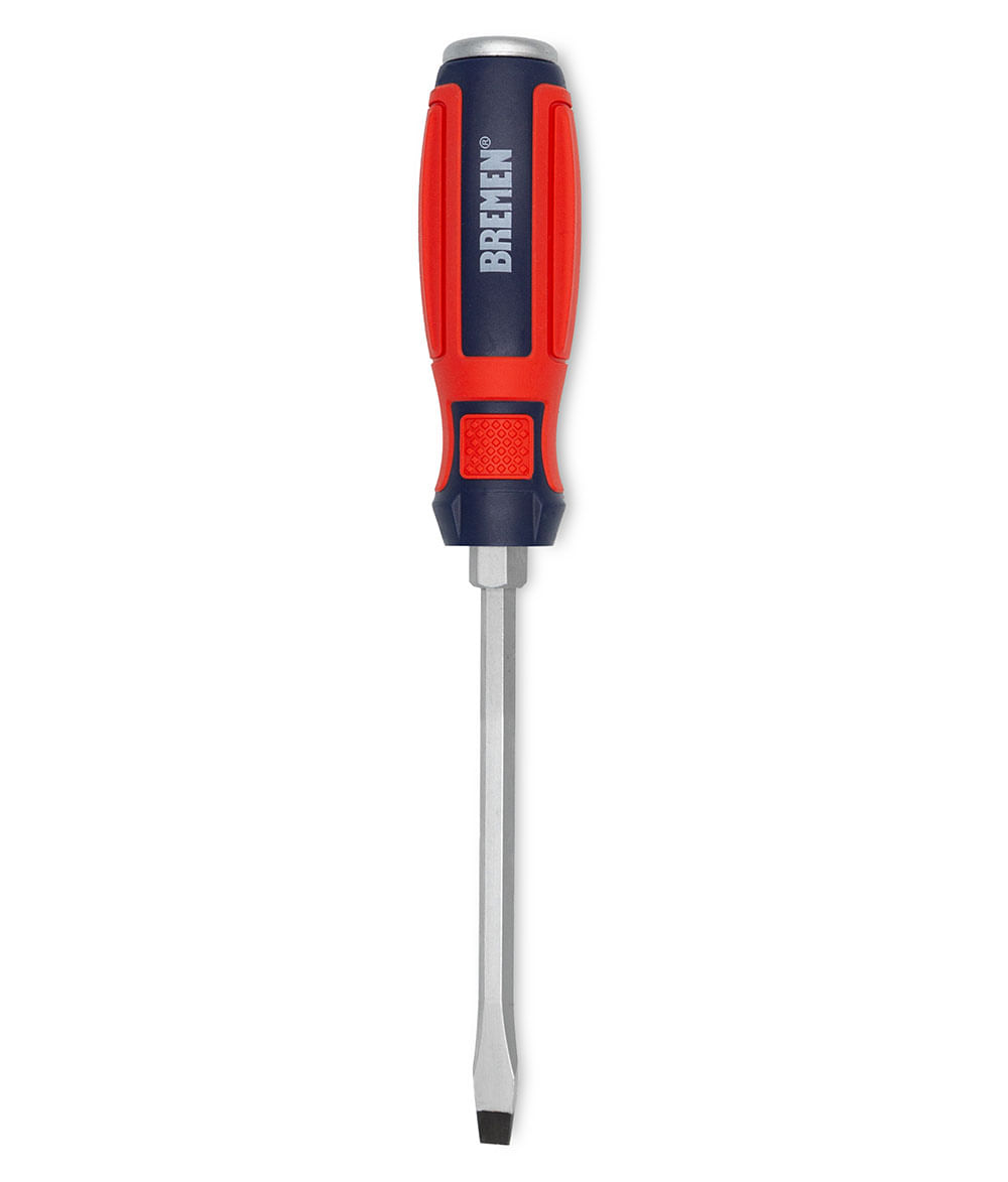 Destornillador Varilla Pasante Punta Plana 8 mm 150 mm Bremen