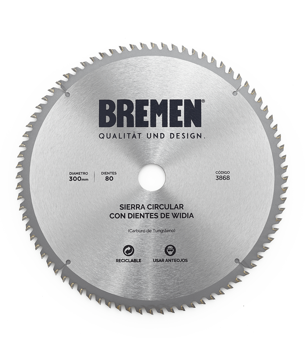 Sierra Circular con Dientes de Widia 11 3/4" 80 Dientes Bremen
