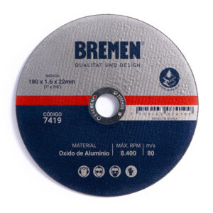 Discos de Corte 7" x 1.6 x 22 mm Bremen