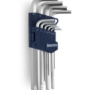 Llave Allen Cardánica en Juego (10 piezas) Sae Bremen