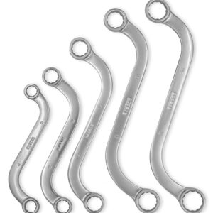 Juego de Llaves Estriadas Curvas Tipo "S" 5 piezas Bremen