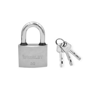 Candado Acero Niquel Llave Comput 50 mm Wembley