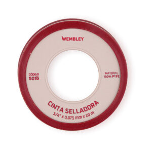 Cinta Teflon (19 mm) 3/4″ x 10 x 0.075 mm Wembley